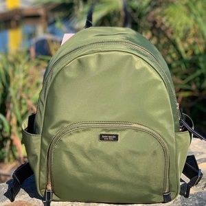 Kate spade nylon backpack. Green. Brand new